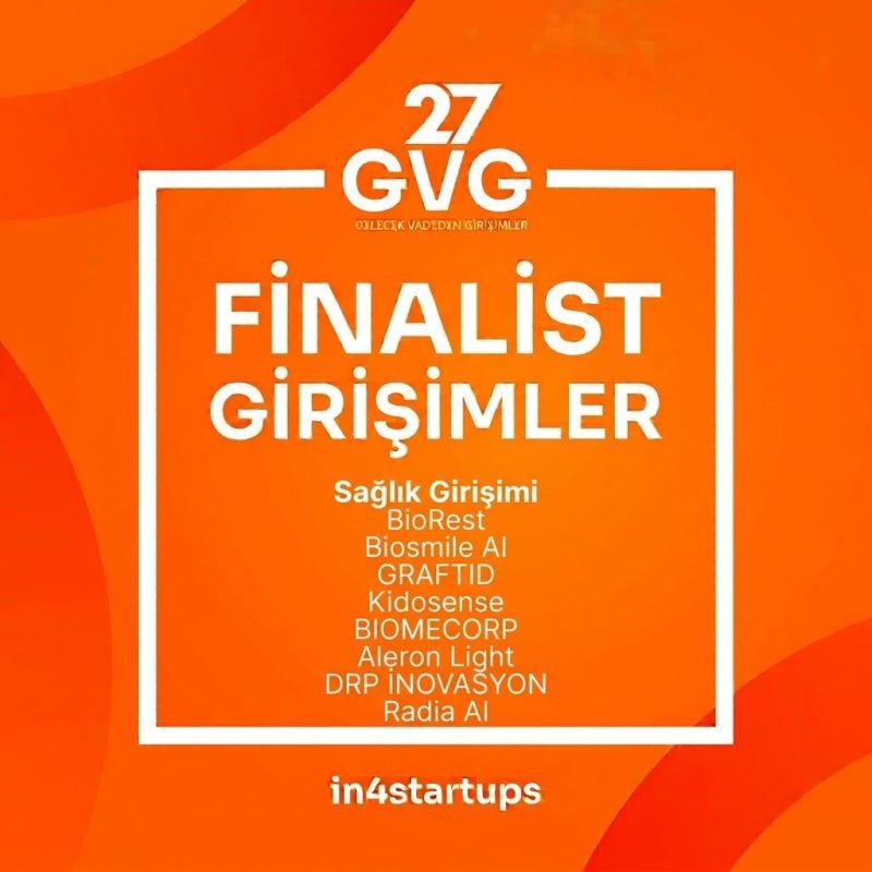 GVG27 Gelecek Vadeden Girişimler Sağlık Finalistiyiz!